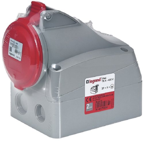 Розетка кабельная накладная Legrand P17 Tempra Pro 16А 3P+PE+N 400В IР44 красный фото Розетка кабельная накладная Legrand P17 Tempra Pro 16А 3P+PE+N 400В IР44 красный картинка